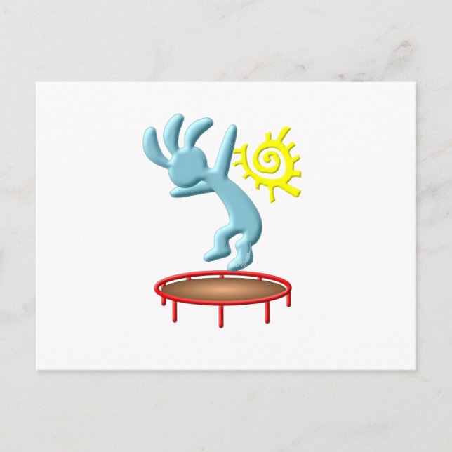 Kokopelli Kids Trampoline Postcard (Front)