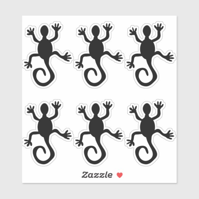 Kokopelli Lizard Silhouette Crafting Set Vinyl (Sheet)