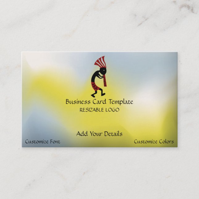 Kokopelli Logo Business Card (Front)