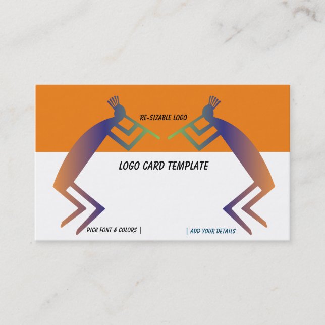 Kokopelli Logo Business Card (Front)