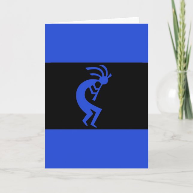 Kokopelli long Blue Card (Front)