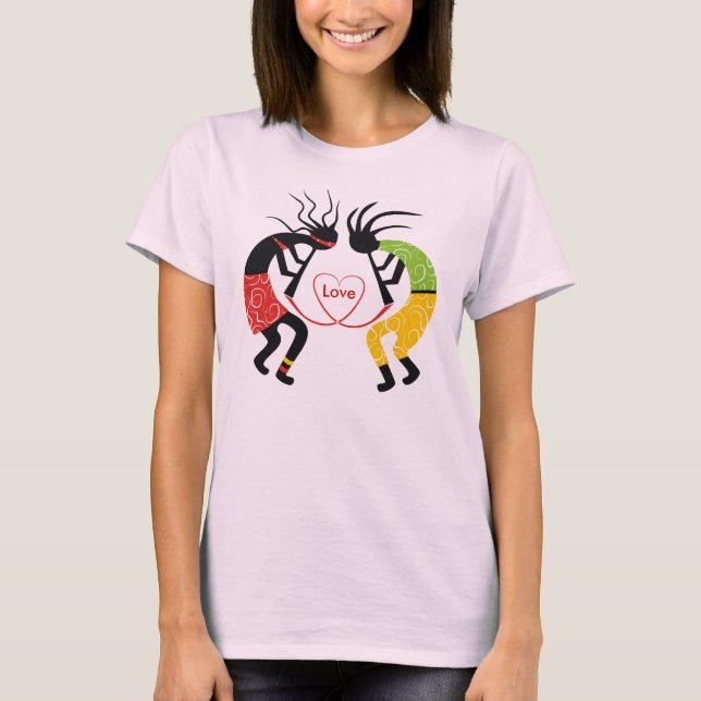 Kokopelli Love T-Shirts. T-Shirt (Front)
