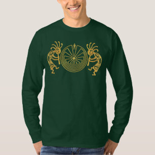 KOKOPELLI / MAN IN THE MAZE gold + your ideas T-Shirt