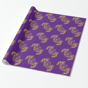 KOKOPELLI / MAN IN THE MAZE gold + your ideas Wrapping Paper