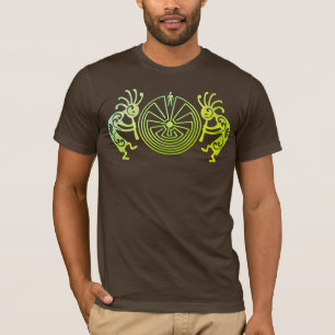 KOKOPELLI / MAN IN THE MAZE green + your ideas T-Shirt