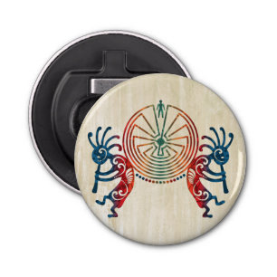 KOKOPELLI / MAN IN THE MAZE + your ideas Bottle Opener