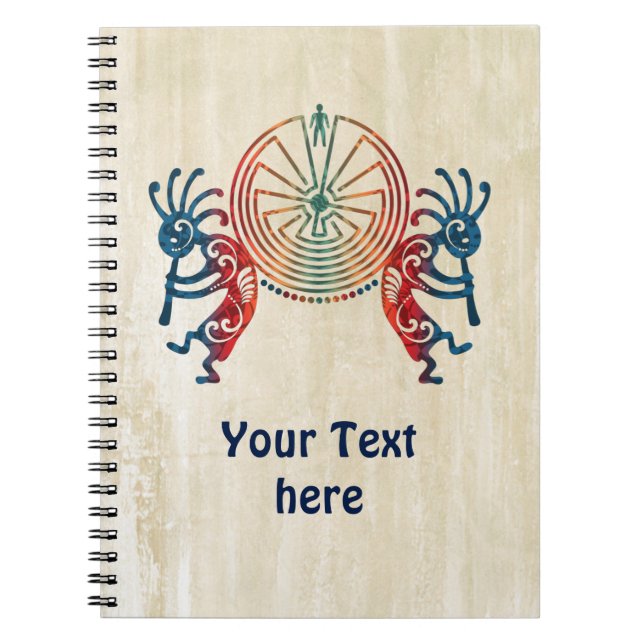 KOKOPELLI / MAN IN THE MAZE + your ideas Notebook (Front)