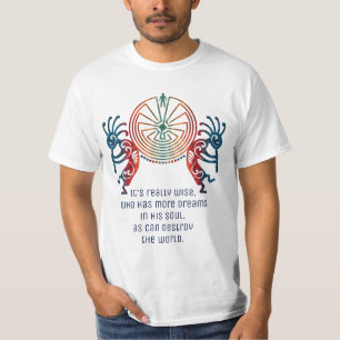 KOKOPELLI / MAN IN THE MAZE + your text T-Shirt