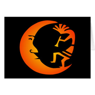 Kokopelli Moon-Black