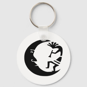 Kokopelli Moon Key Ring