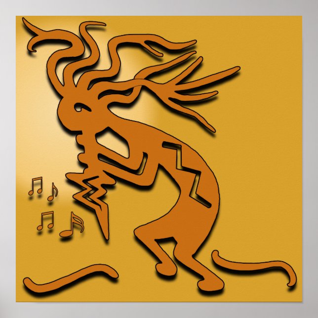 Kokopelli Musician Poster (Front)