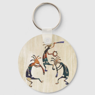 KOKOPELLI musician trio + your ideas Key Ring