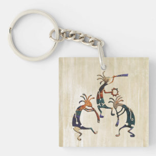 KOKOPELLI musician trio + your ideas Key Ring