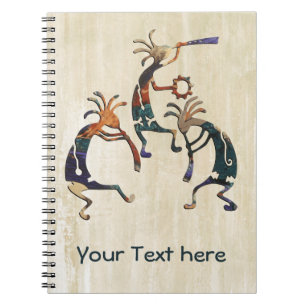 KOKOPELLI musician trio + your ideas Spiral Notebook
