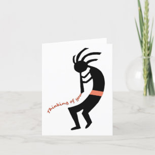 Kokopelli — Native American Flute Player Card