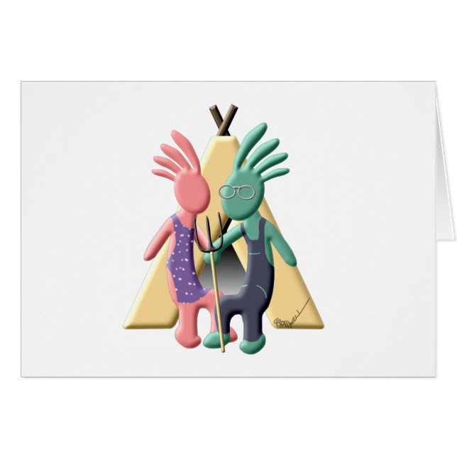 Kokopelli Native American Gothic (Front Horizontal)