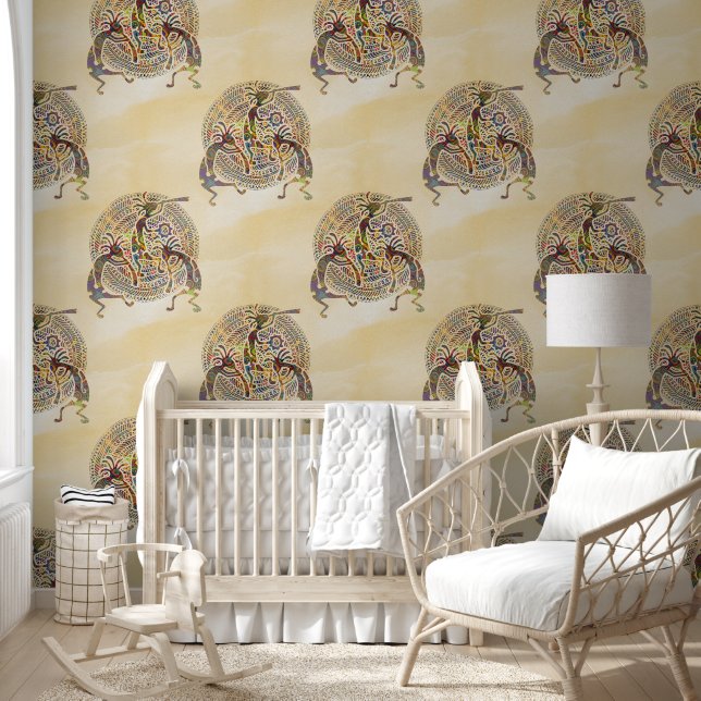 Kokopelli - Native American Seamless Pattern 8 Wallpaper (Kids)
