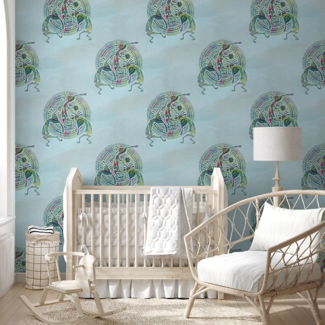 Kokopelli - Native American Seamless Pattern 9 Wallpaper (Kids)