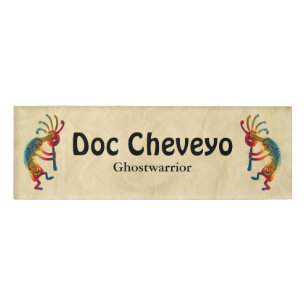 KOKOPELLI ornaments + your ideas Name Tag