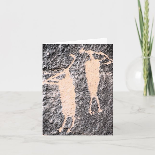 Kokopelli Petroglyph Moab Utah Note Card (Front)