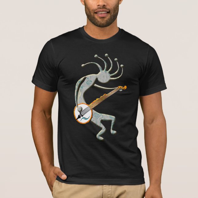 Kokopelli Rocking Out! T-Shirt (Front)