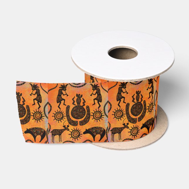 KOKOPELLI  SATIN RIBBON (Spool)