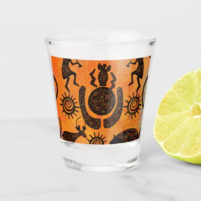 KOKOPELLI  SHOT GLASS (Front)