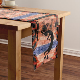 Kokopelli Southwest Desert Landscape 14 x 72 Short Table Runner
