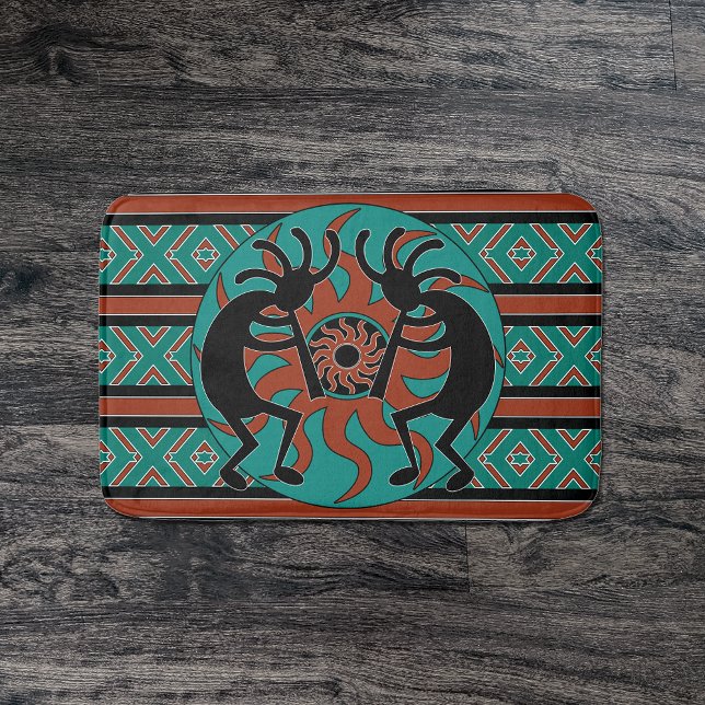 Kokopelli Southwest Design Bath Mat (Creator Uploaded)