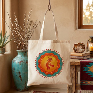 Kokopelli Southwest Inspired Tote Bag