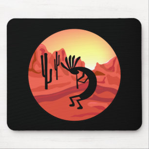 Kokopelli Southwest Sunset Mousepad