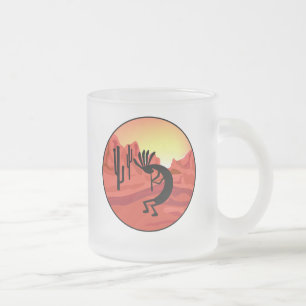 Kokopelli Southwest Sunset Mugs