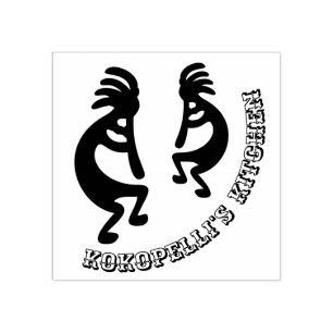 Kokopelli Southwestern Custom Rubber Stamp