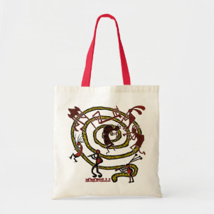Kokopelli & Spiral - Budget Tote #1 Bag