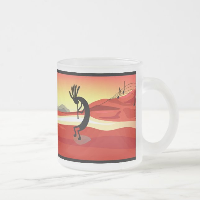 Kokopelli Sunset Mug (Right)