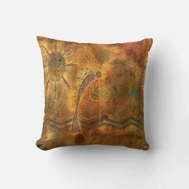 Kokopelli - The Flute Player Cushion (Front)