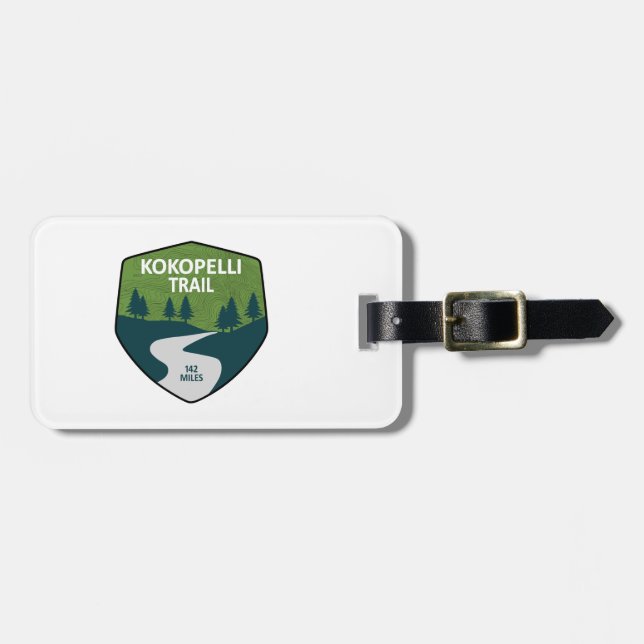 Kokopelli Trail Luggage Tag (Front Horizontal)