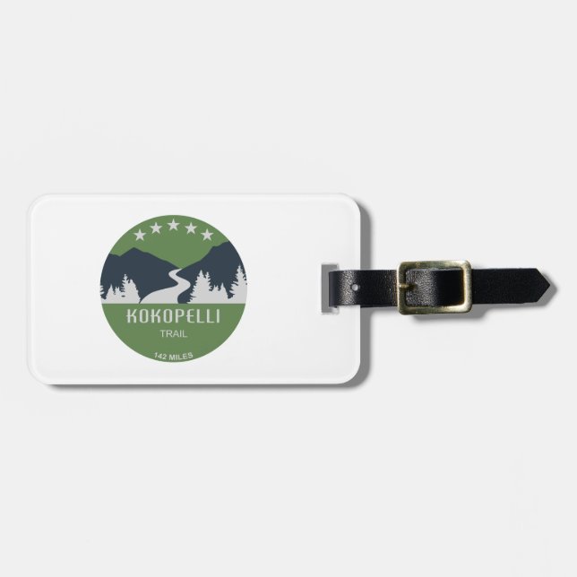 Kokopelli Trail Luggage Tag (Front Horizontal)