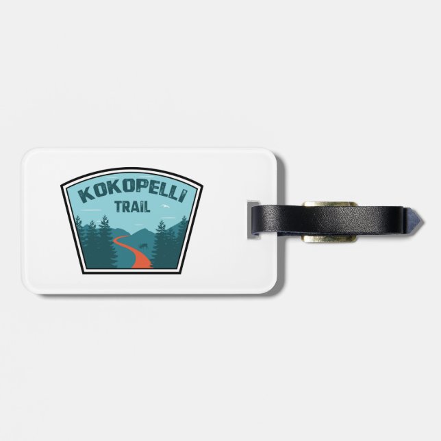 Kokopelli Trail Luggage Tag (Back Horizontal)
