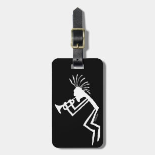 Kokopelli Trumpet Player Petroglyph Luggage Tag