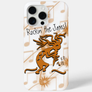 Kokopelli With Musical Notes Artwork iPhone 15 Pro Max Case