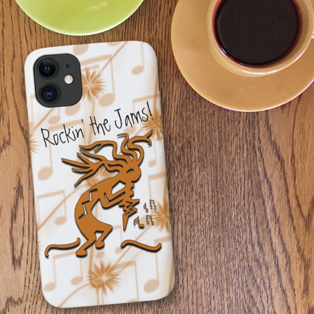 Kokopelli With Musical Notes Artwork Case-Mate iPhone Case
