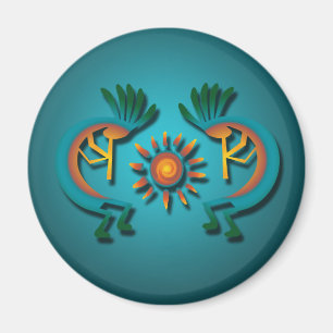 Kokopelli with Sun Magnet
