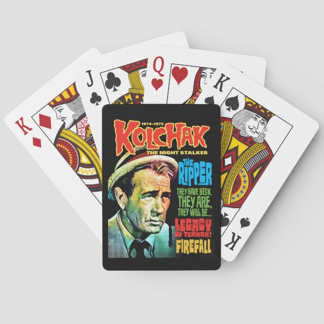 Kolchak The Night Stalker, style 3 by HomeStudio Playing Cards (Back)