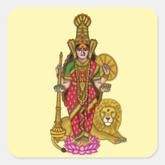 Kolhapur Mahalakshmi Sticker (Front)