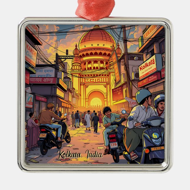 Kolkata, India Metal Tree Decoration (Front)