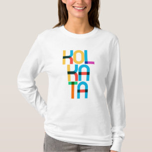Kolkata India Pop Art Letters T-Shirt