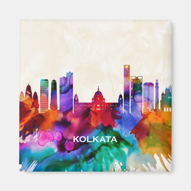 Kolkata Skyline Magnet (Front)