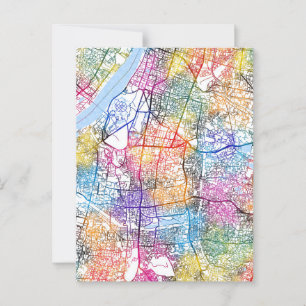 Kolkata West Bengal City Map Postcard