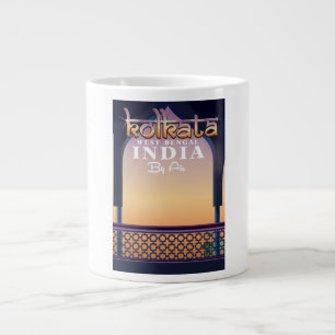 Kolkata - West Bengal India vacation poster Large Coffee Mug